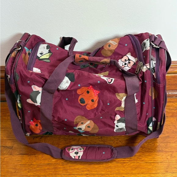 Handbags - Dog Print Duffle Tote Bag